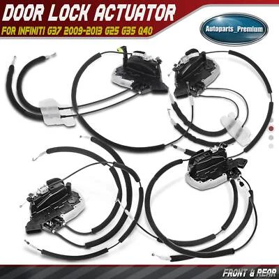 4x Front & Rear Door Lock Actuator for Infiniti G37 2009-2013 G25 G35 Q40 Sedan - Imagem 1 de 4