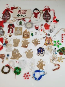 Christmas Lot 2 Pounds Vintage Modern Ornaments Magnets Trinkets All Christmas  - Picture 1 of 23