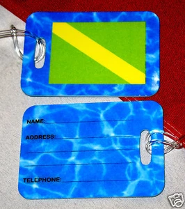 Etiquetas de equipaje equipo de buceo snorkel playa viaje bandera nitrox regalo diversión - Imagen 1 de 1