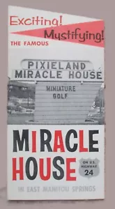 Folleto de viaje vintage de los años 60 MIRACLE HOUSE East Manitou Springs, Colorado - Imagen 1 de 4