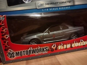 Motor works NISSAN sports car  1:18 SCALE DIECAST  silver new in box - Picture 1 of 9