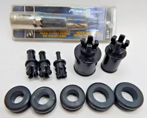 Vacuum Sensor Port Plug Adapter Kit Hole Saw Grommets Fittings Cold Air Intake - Picture 1 of 4