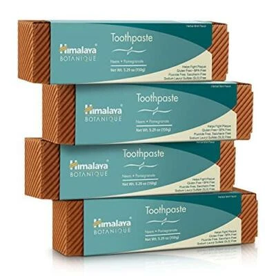 Himalaya Botanique Neem & Pomegranate Toothpaste, Original Formula for Brighter - Image 1 of 4