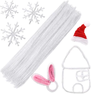 60 Pieces Green Pipe Cleaners - Pipe Cleaners Chenille Stem,Bulk Art & Craft Pip - Picture 1 of 22