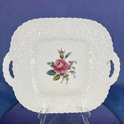 SPODE BRIDAL ROSE Y2862 Handled Cake Plate - Image 1 of 4