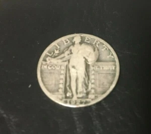 1927 P Standing Liberty Quarter 90% Silver 1927-P Vintage Quarter INV#403 - Picture 1 of 2