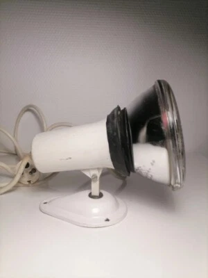Spot vintage Lita en métal, blanc avec ampoule - Photo 1/4