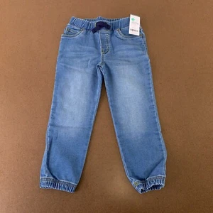 Carter Toddler Size 4T Medium Wash Denim Pull-On Jogger Jeans NWT - Picture 1 of 5