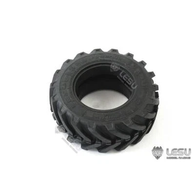 LESU Rubber Front Tyres Part for Hydraulic 1/14 Aoue BL71 RC Backhoe Loader - Image 1 of 4
