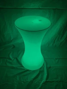UZO1™ ILLUMINATED / CIRCULAR LIGHTED LED COCKTAIL / BISTRO TABLE - Picture 1 of 1