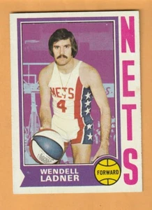Wendell Ladner New York Nets 1974-75 Topps #244 Southern Mississippi 6Y - Picture 1 of 2