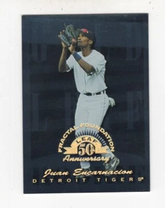 1998 LEAF FRACTAL FOUNDATIONS GOLD LEAF ROOKIE JUAN ENCARNACION /3999 - Picture 1 of 2