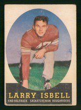LARRY ISBELL 1958 TOPPS CFL 58 NO 29 VG+            20934