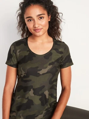 Camiseta de rendimiento Old Navy para mujer camuflada Breathe ON cerradura espalda talla S Foto 1 de 2