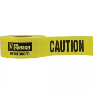 (8)-C.H. Hanson 3" x 500 Ft 5 mil Reinforced High Visibility Caution Tape 16030 - Picture 1 of 1