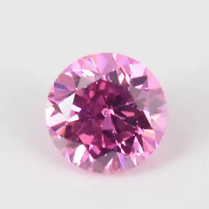 Cubic Zirconia Pink Round Faceted AAA Rated CZ Loose Stones (1mm - 15mm) - Picture 1 of 2