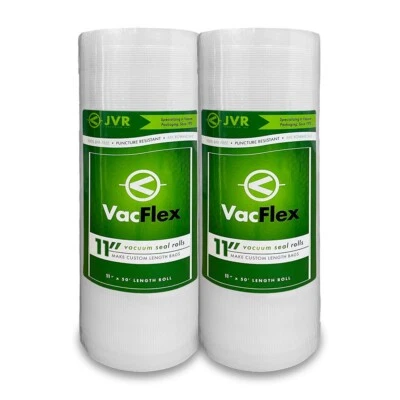 VacFlex - 11" x 50' Premium Vacuum Sealer Rolls (2 PACK) - Image 1 of 4