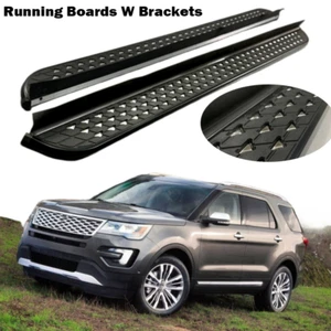 Fit For Ford Explorer 2016-2019 Running Boards Side Steps Pedal Nerf Bar - Picture 1 of 9