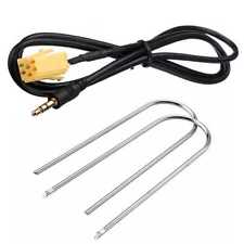 Kit Cable 6 Pin mini-ISO Aux 3.5mm +Llaves Compatible con Fia Grande #2 Ociodual