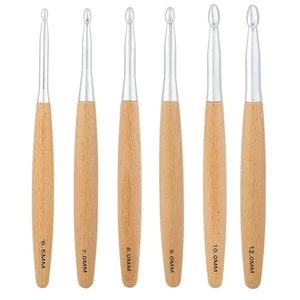 Großes Häkelnadel-Set 6,5 Mm, 7,0 Mm, 8,0 Mm, 9,0 Mm, 10,0 Mm, 12,0 mm E8T63990 - Bild 1 von 6