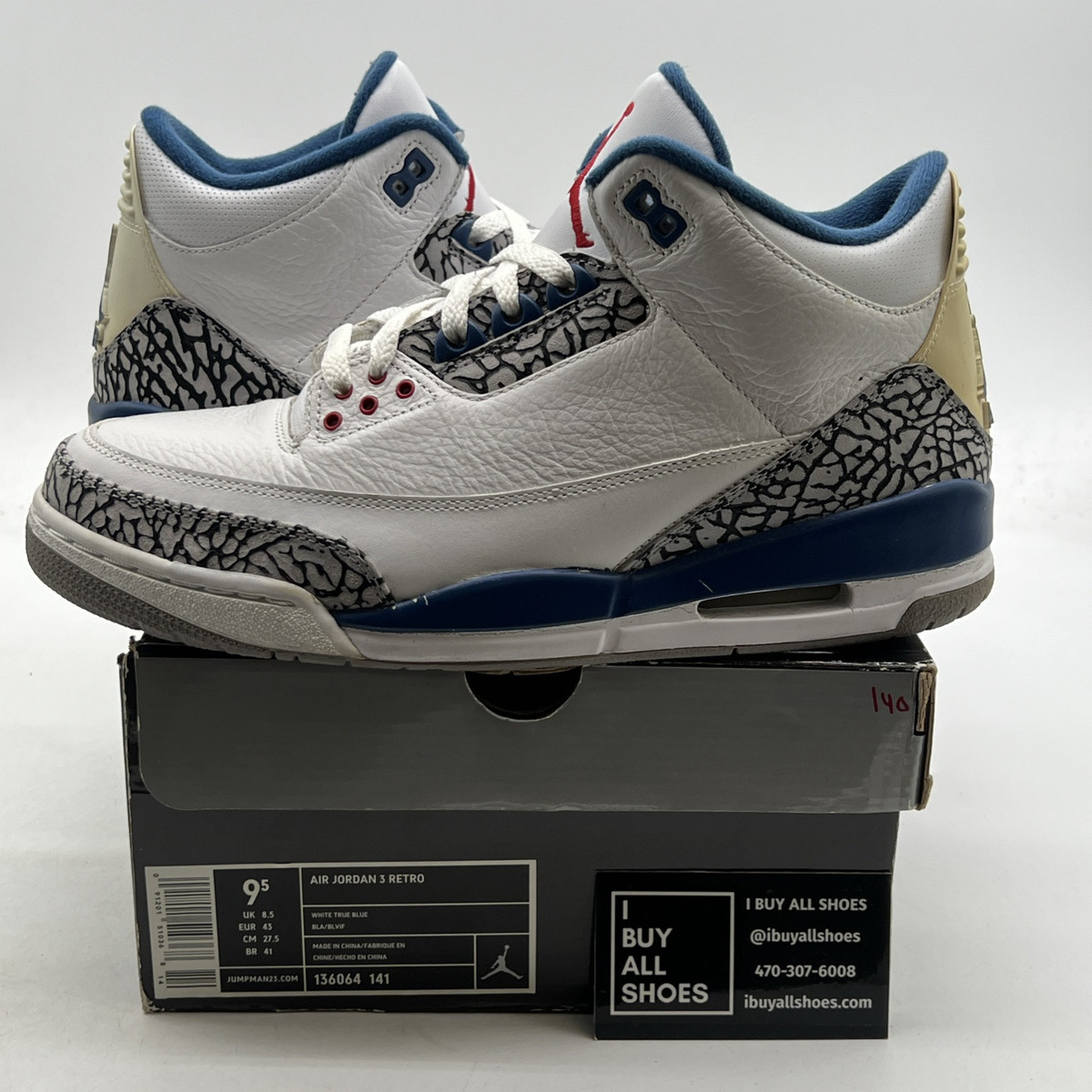 Jordan 3 Retro 2001 True Blue for Sale | Authenticity Jordan 3 Retro 2001 True Blue for Sale | Authenticity