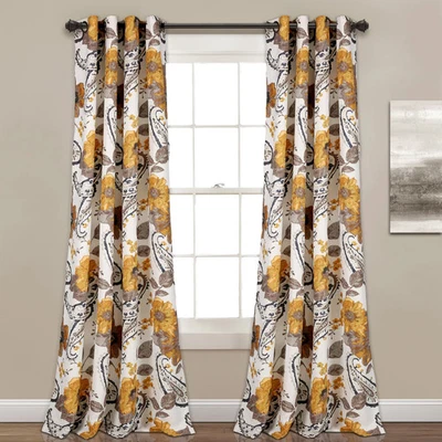Lush Decor Floral Paisley Curtain Panel Pair - Image 1 of 4