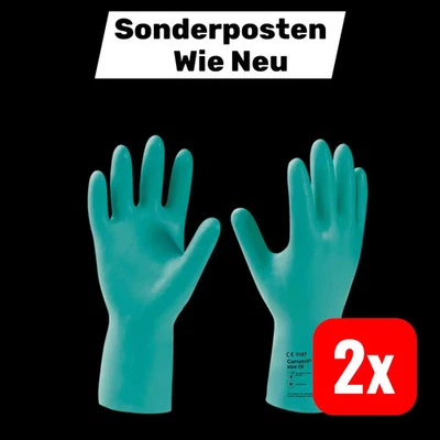 KCL Handschuhe Schutzhandschuhe Nitril Grün Größe 10 Camatril Velours 2 STÜCK - Bild 1 von 2