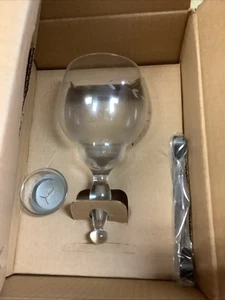 Vintage Prinzessinnenhaus hängend Kristall Kerzenhalter Kette Windlicht Tasse komplett - Bild 1 von 5