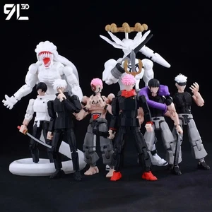 Jujutsu Kaisen 13-in-1 Movable Action Figure Set – Sukuna, Yuji, Yuta, Gojo - Picture 1 of 26
