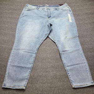Ava & Viv Jeans Womens 26 Blue Light Wash Mid-Rise Skinny Stretch Plus Size - Picture 1 of 11