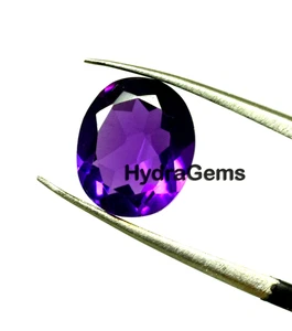 Natural Small Ring Size Purple Amethyst 3-4 Ct Oval Cut Loose Amethyst Gemstone - Picture 1 of 8