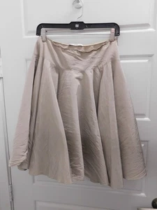 Prada Beige Silk Blend Pleated Full Mini Skirt EUR 40 - Picture 1 of 4