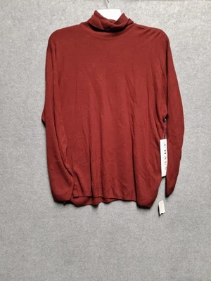 Chaus Woman 3 Red Turtleneck Sweater NWT Cozy Core Boho Fall Capsule Wardrobe - Image 1 of 4