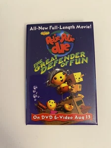 Rolie Polie Olie The Great Defender Of Fun Pin Back Button P110 - Picture 1 of 3