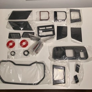 Ford Raptor F150 2009–2014 Carbon Fiber Interior Trim Kit – 23pc Aftermarket Set - Picture 1 of 17