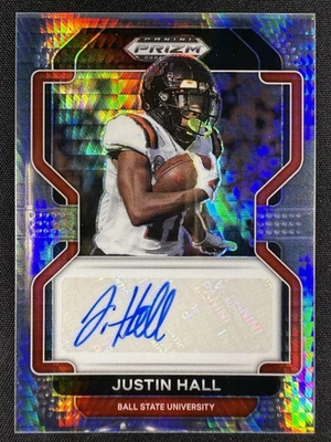2023 Panini Prizm Draft Picks #RA-JHA Justin Hall Autograph Hyper - Image 1 of 2