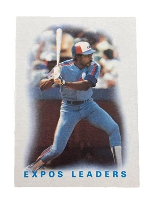 Отличное состояние: винтажная коллекционная карточка 1986 topps Expos Leaders Montreal Expos  - Изображение 1 из 2