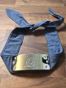 Naruto Shippuden Leaf Village blau Ninja Stirnband Anime Cosplay Zubehör  - Bild 1 von 3