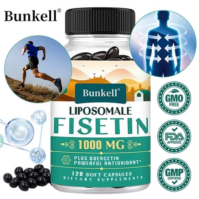Liposomal Fisetin with Quercetin Capsule 1000mg 120 Boost Immune Energy - Image 1 of 4