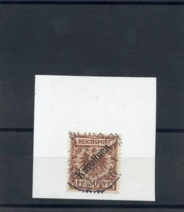 Caroline Islands Sc 6a (MI 6I) Sehr schön gebraucht 1899 50pf LT OCKERBRAUN 2750 $             - Bild 1 von 1