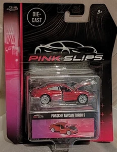 Porsche Taycan Turbo S Red 1:64 Scale Pink Slips Jada 213291000 - Picture 1 of 8