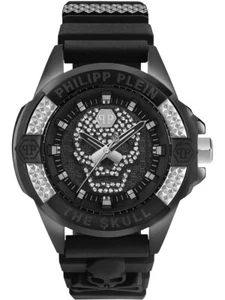 Nuevo Reloj Hombre PHILIPP PLEIN THE SKULL PWAAA1421 Silicona Negro - Imagen 1 de 5
