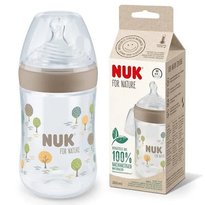 NUK For Nature Flasche PP 260ml – Cremefarben, Nachhaltig & BPA-frei - Bild 1 von 4