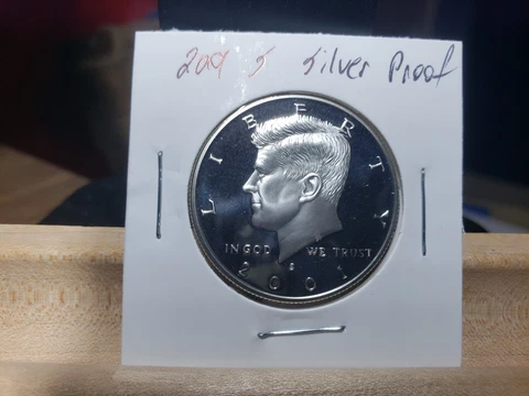 2001 S KENNEDY PROOF  SILVER HALF DOLLAR Cover