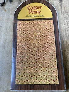 VINTAGE "COPPER PENNY" MENU FROM SAN FRANCISCO AREA 1960'S - Picture 1 of 5