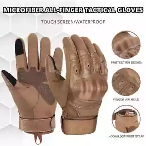 Guantes tácticos militares al aire libre para motocicleta con dedo completo para hombres Shoo deportivo... - Imagen 1 de 9