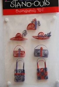 Sombreros y bolsos - Colchas ~ Rojo escandalosamente ~ 3D - Red Hat Society descontinuado - Imagen 1 de 1