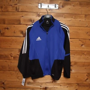 Adidas 3 Stripes Cuma Cool Track Top Size 14A used unisex blue black (cod.EBY1449) - Picture 1 of 4