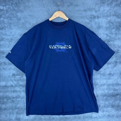Vintage North Carolina Tar Heels UNC Majestic T-Shirt Men's XL Embroidered Blue - Image 1 of 4
