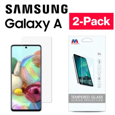2Pack MyBat Tempered Glass Screen Protector for Samsung Galaxy A Series  A01-A72 - Image 1 of 4